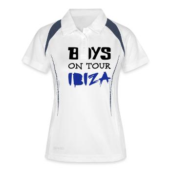 Ibiza - Frauen Polo atmungsaktiv - Weiß/Navy - Vorne
