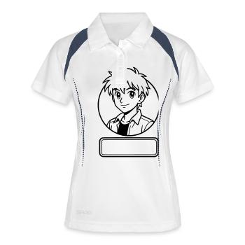 MEN'S MANGA - Women's Polo breathable - white/navy - Front