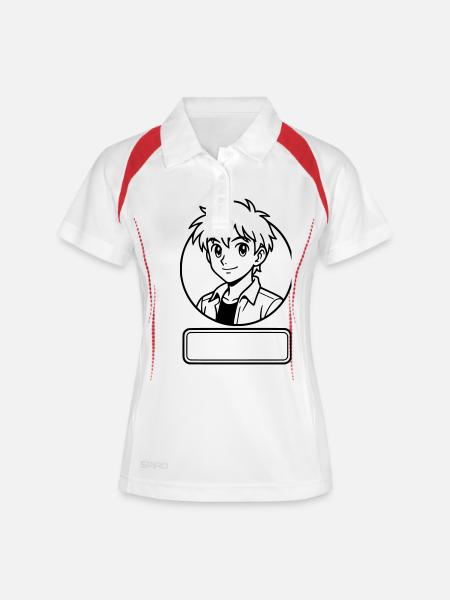 MEN'S MANGA - Women's Polo breathable - white/navy