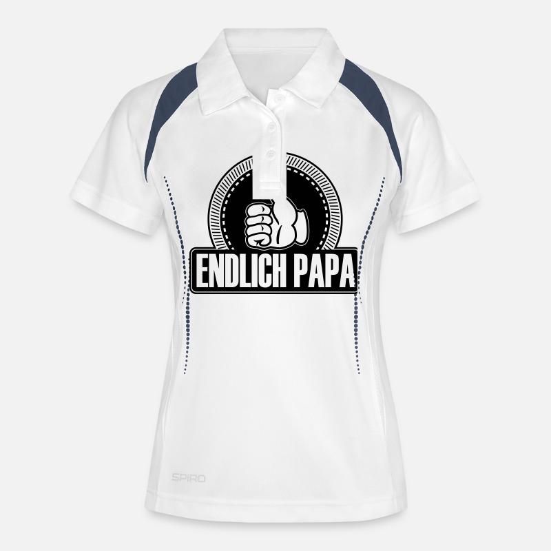 Finally, I like my thumbs up - Women's Polo breathable - white/navy