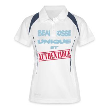 Beau gosse unique et authentique - Women's Polo breathable - white/navy - Front