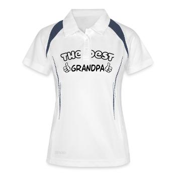 Grandpa / Papy / Grandfather / Grandad - Women's Polo breathable - white/navy - Front