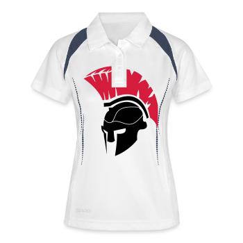spartan_1 - Polo respirant Femme - blanc/marine - Devant