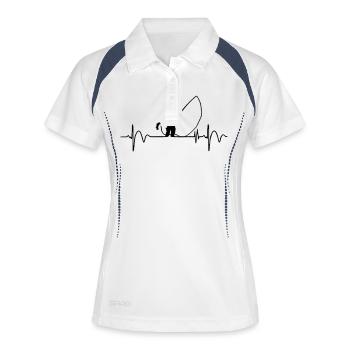 fishing life - Women's Polo breathable - white/navy - Front