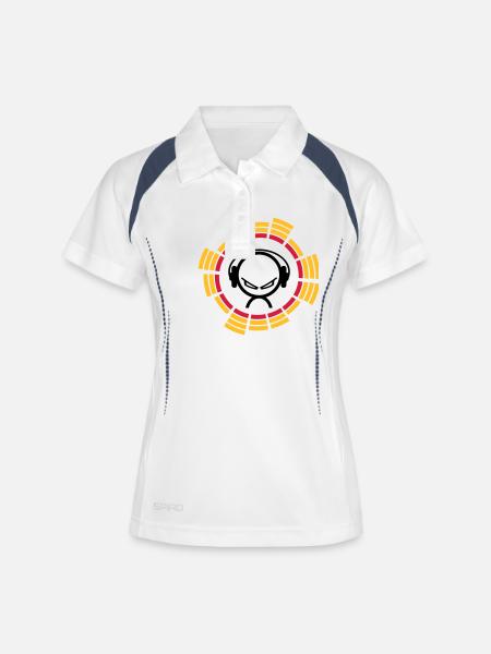 DJ - Women's Polo breathable - white/navy