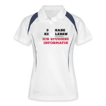 computer scientist - Women's Polo breathable - white/navy - Front