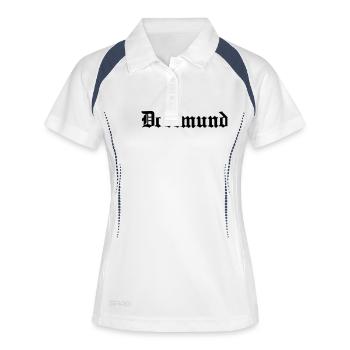 Dortmund - Polo respirant Femme - blanc/marine - Devant