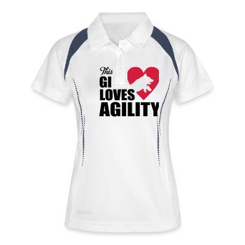 Agility - Women's Polo breathable - white/navy - Front