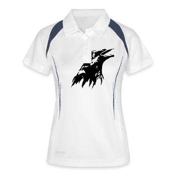 Rabe - Frauen Polo atmungsaktiv - Weiß/Navy - Vorne