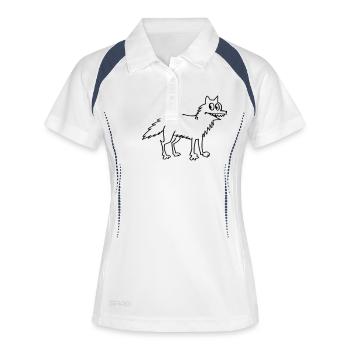 Bad Wolf - Women's Polo breathable - white/navy - Front