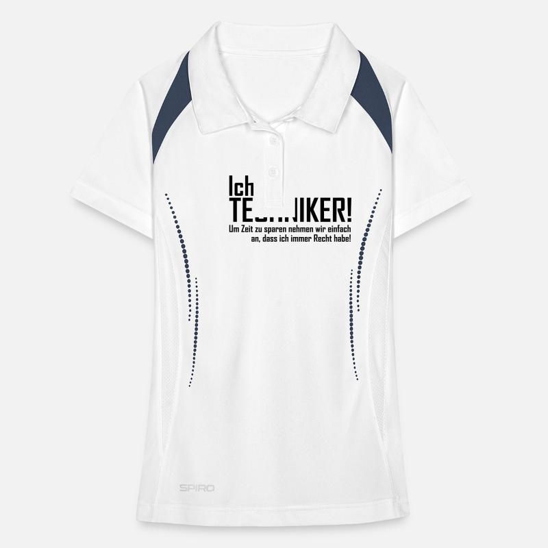 ich bin techniker Frauen Polo atmungsaktiv