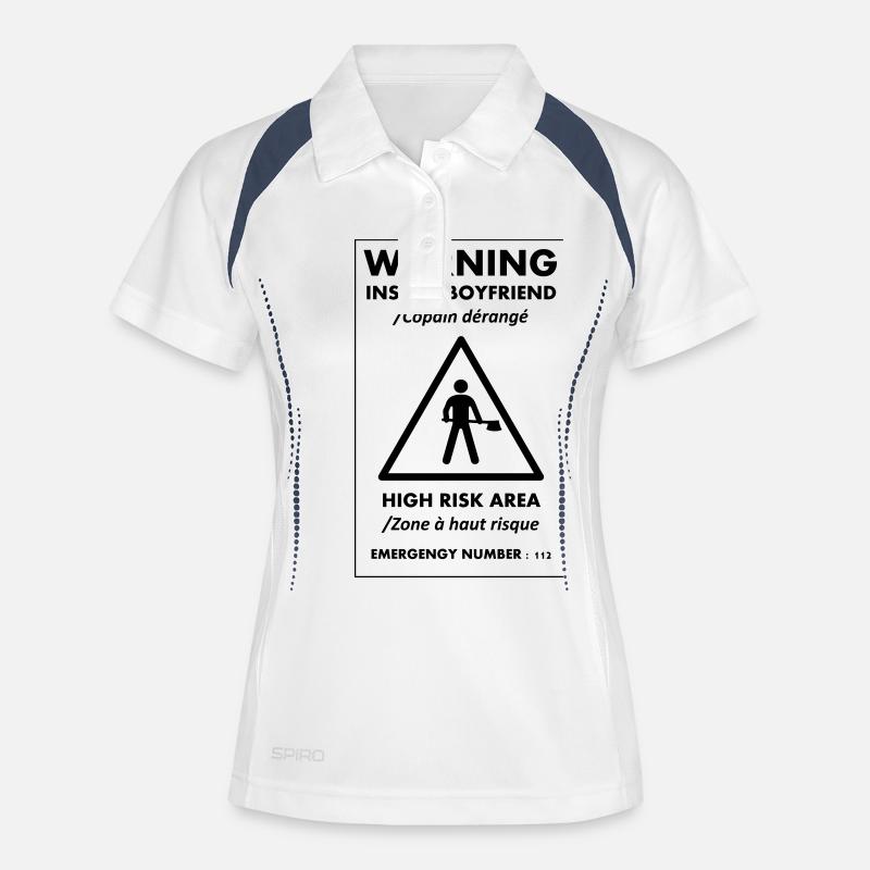 INSANE BOYFRIEND - Women's Polo breathable - white/navy