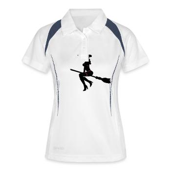 sexy witch - Women's Polo breathable - white/navy - Front