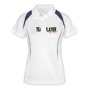 teamplayer extreme - Women's Polo breathable - white/navy - Front