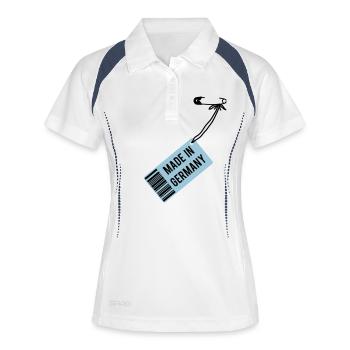 Made in Germany - Women's Polo breathable - white/navy - Front
