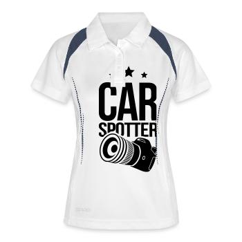 Deluxe Carspotter - Women's Polo breathable - white/navy - Front