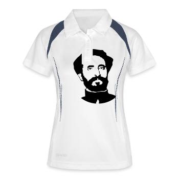 Reggae - Polo respirant Femme - blanc/marine - Devant