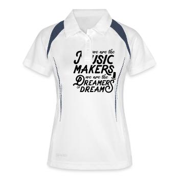Quotes - Willy Typo - Women's Polo breathable - white/navy - Front