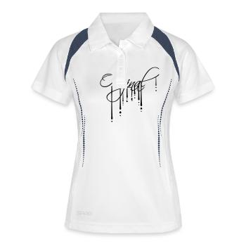 Logo Graffiti Original - Polo respirant Femme - blanc/marine - Devant
