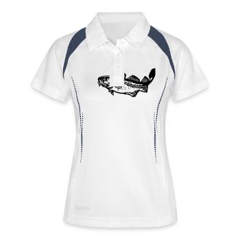 dorsch - Women's Polo breathable - white/navy - Front