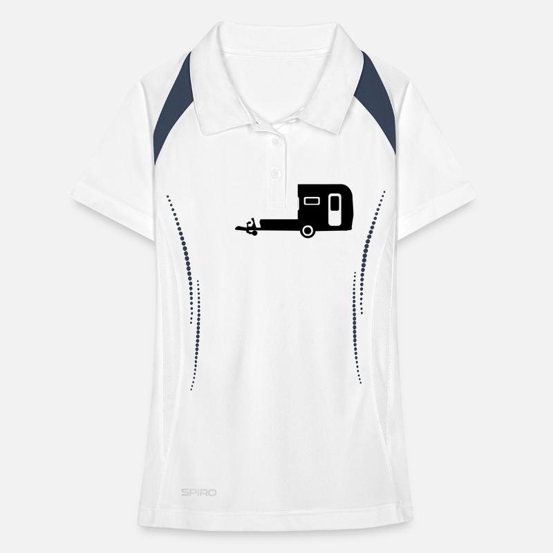Camping Frauen Polo atmungsaktiv