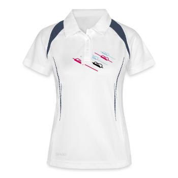 DJ Music Mixer - Women's Polo breathable - white/navy - Front