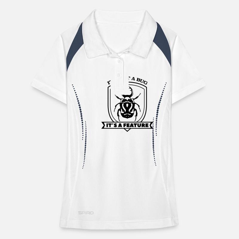 it not a bug it´s a feature Spruch Sprüche code Women's Polo breathable