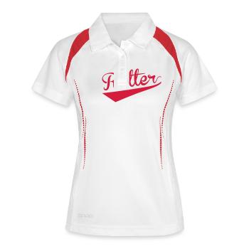 Secourisme / Secouriste / Secours / Secourir - Polo respirant Femme - blanc/marine - Devant
