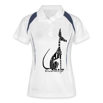 Eat-Jump-Love - Women's Polo breathable - white/navy - Front