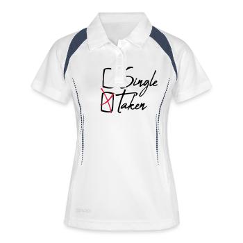 Décerné single pris - Polo respirant Femme - blanc/marine - Devant