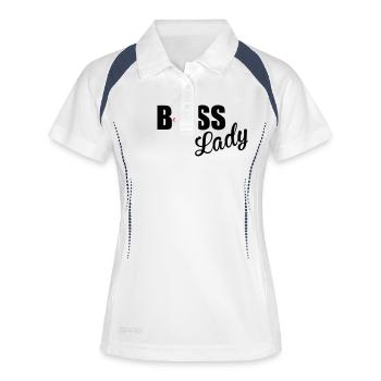 Boss Lady - Women's Polo breathable - white/navy - Front