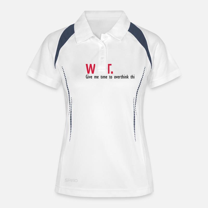 time to think about it - Women's Polo breathable - white/navy