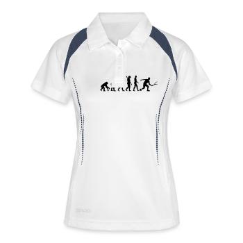 Evolution Squash - Polo respirant Femme - blanc/marine - Devant