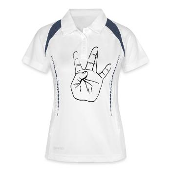 West Coast main (c.) - Polo respirant Femme - blanc/marine - Devant
