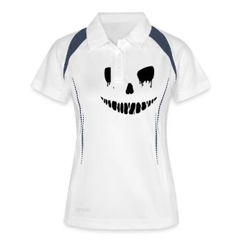 Halloween - Polo respirant Femme - blanc/marine - Devant