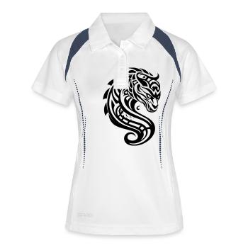 Tribal Dragon - Women's Polo breathable - white/navy - Front