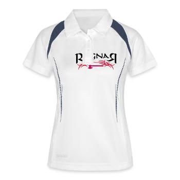 Ragnar_1 - Frauen Polo atmungsaktiv - Weiß/Navy - Vorne