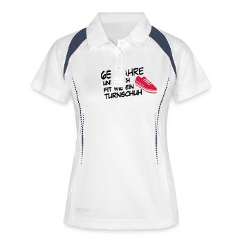 65 sneaker - Polo respirant Femme - blanc/marine - Devant