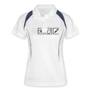 Nurse doctor - Women's Polo breathable - white/navy - Front