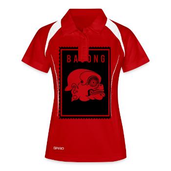 Bagong - Wayang - Women's Polo breathable - white/navy - Front