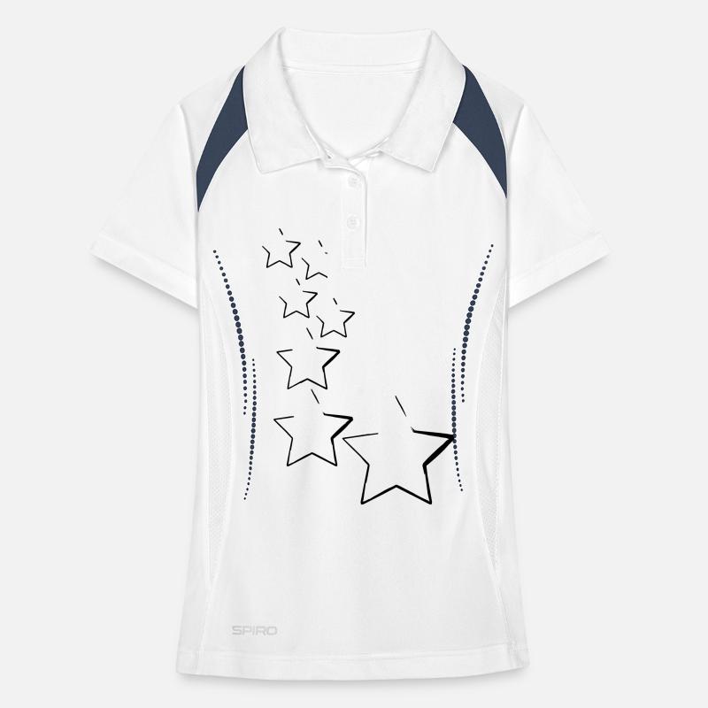 étoiles Polo respirant Femme