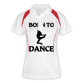 Born to dance - Polo respirant Femme - blanc/marine - Devant