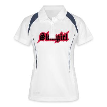 2 colors - Skingirl My Way of Life Skingirls - Polo respirant Femme - blanc/marine - Devant