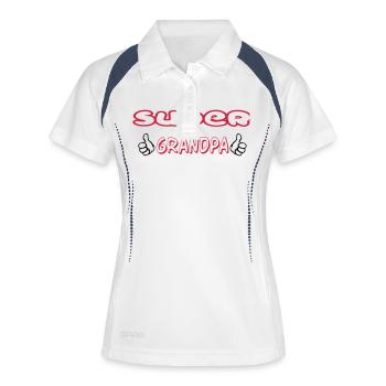 Grandpa / Papy / Grandfather / Grandad - Women's Polo breathable - white/navy - Front