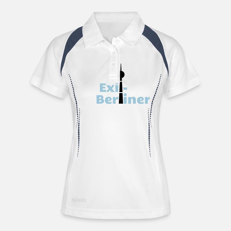 Berlin - Berlin-exile - Women's Polo breathable - white/navy