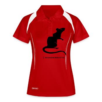 rongeur souris de rat rongeurs Rattus animal de - Polo respirant Femme - blanc/marine - Devant