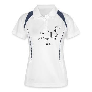 Theobromin - Polo respirant Femme - blanc/marine - Devant
