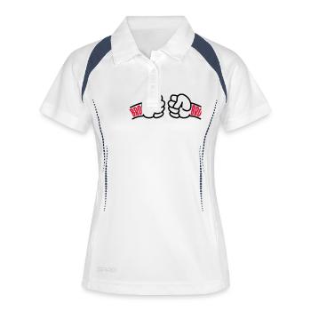 Brothers for Life Logo - Women's Polo breathable - white/navy - Front