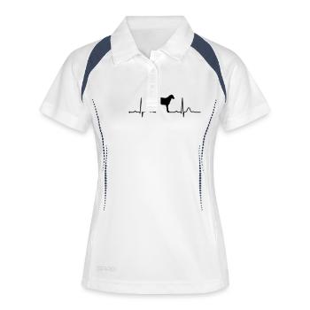 DEERHOUND heartbeat heartbeat - Women's Polo breathable - white/navy - Front