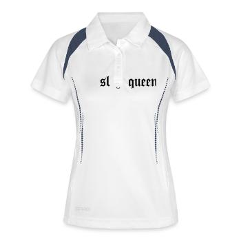 SLay queen - Women's Polo breathable - white/navy - Front